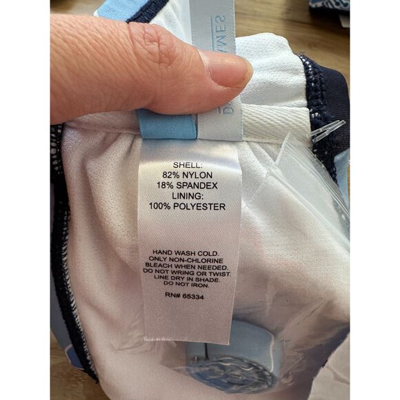 NWT Draper James Make it Poppy One Shoulder Flounce Bikini Top Size Medium - Picture 6 of 8